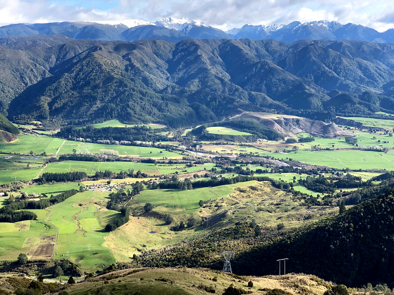 travelling golden bay region with views from takaka hill
