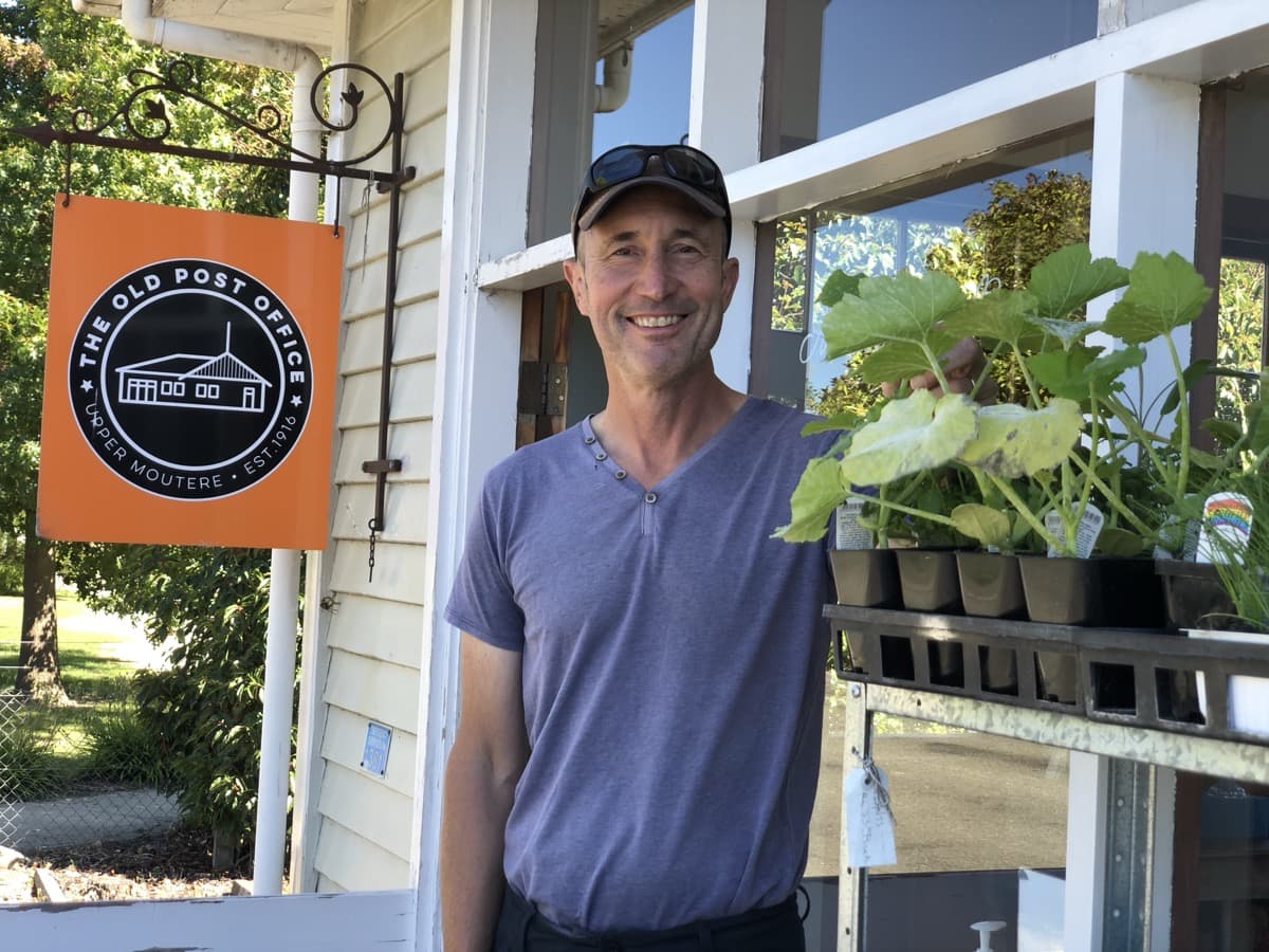 Michael Nees, founder of Guest New Zealand, outside The Old Post Office at Upper Moutere
