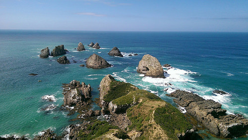 Nugget Point rock formation.pg