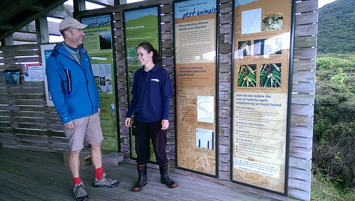 Kapiti Island shelter M and A