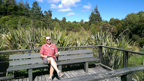 Mt Bruce wildlife centre Michael sitting