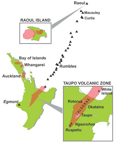 Carte de l'itinéraire Taupo Rotorua