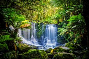 Romantic waterfalls in Australia and New Zealand