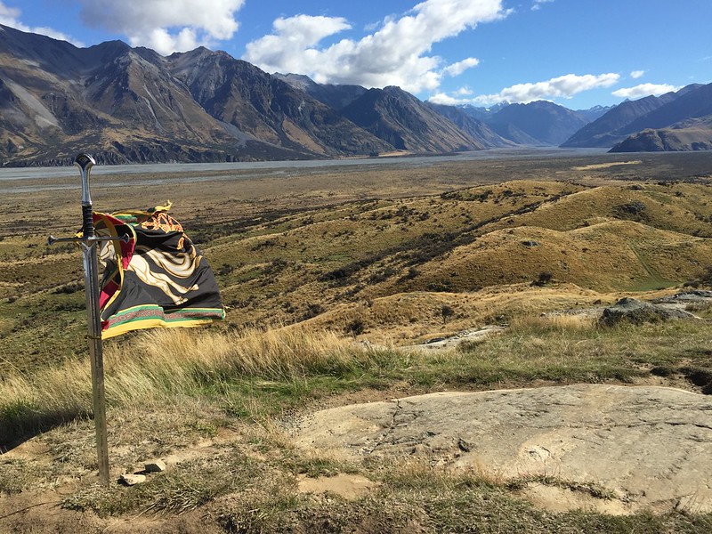 overlooking the rangitata river from edoras