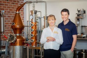 geraldine gin distillery young couple running business
