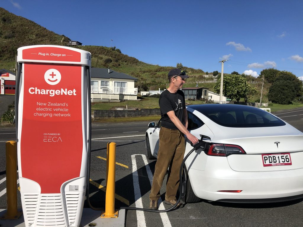 travel new zealand with a tesla
